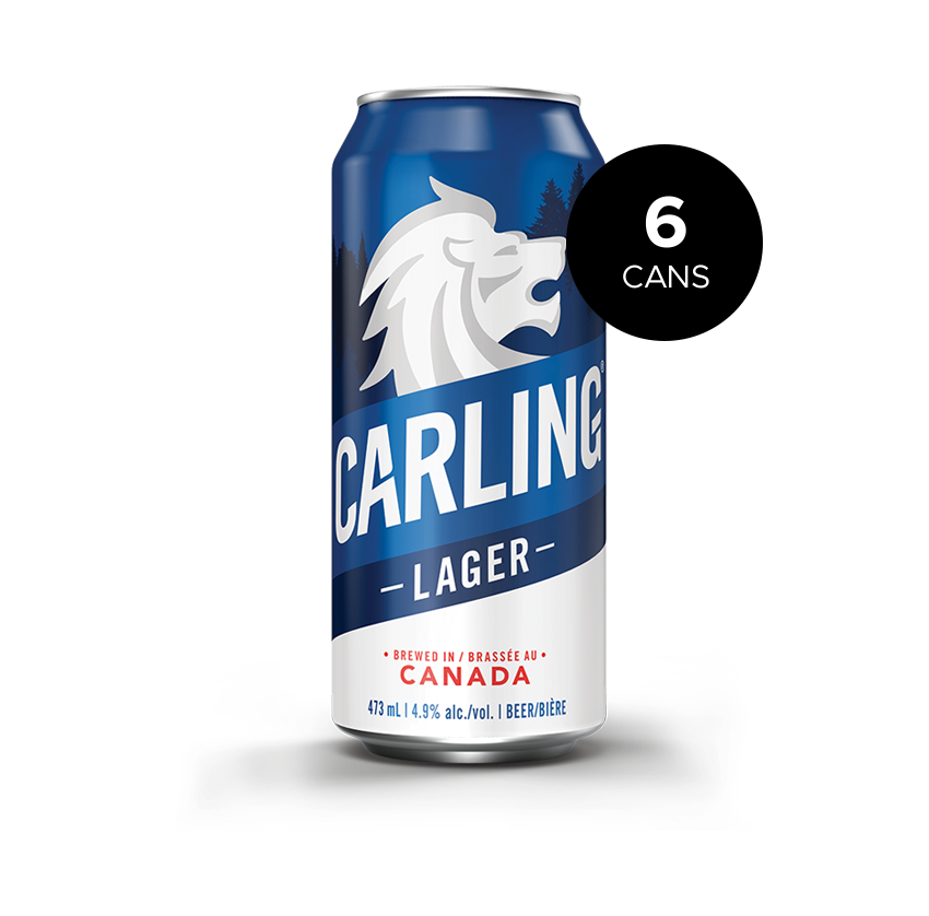 CARLING LAGER 6 X Can 473 ml 