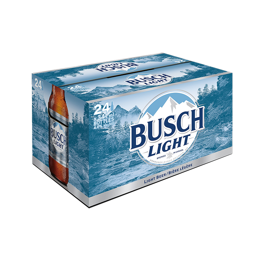 BUSCH LIGHT 24 X Bottle 341 ml 
