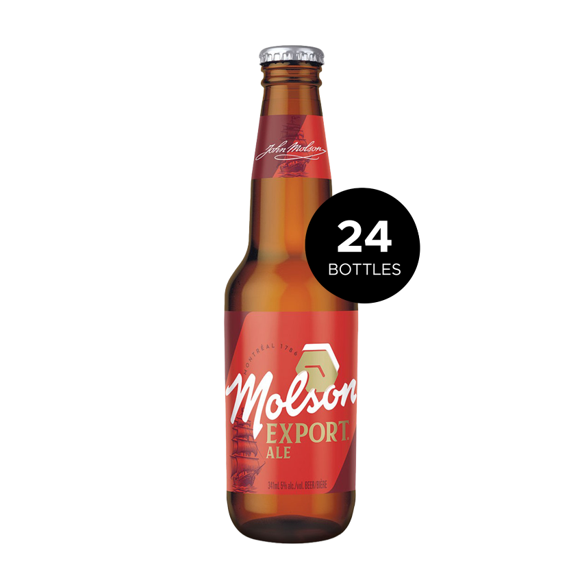 MOLSON EXPORT 24 X Bottle 341 ml 