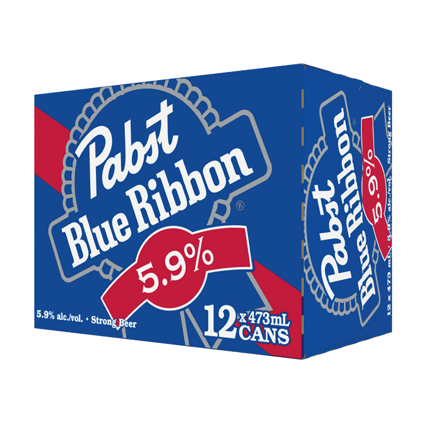 PABST BLUE RIBBON 5.9 12 X Can 473 ml 