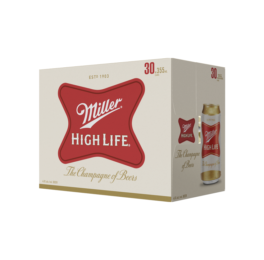 MILLER HIGH LIFE 30 X Can 355 ml 