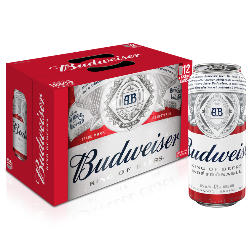 BUDWEISER 12 X Can 473 ml 