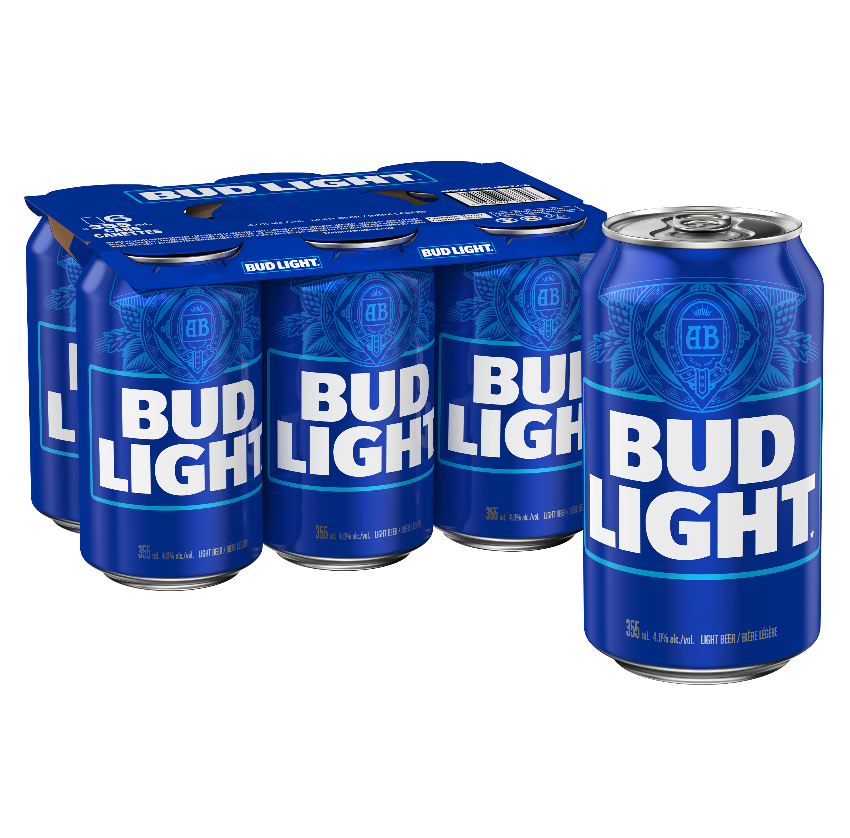 BUD LIGHT 6 X Can 355 ml 