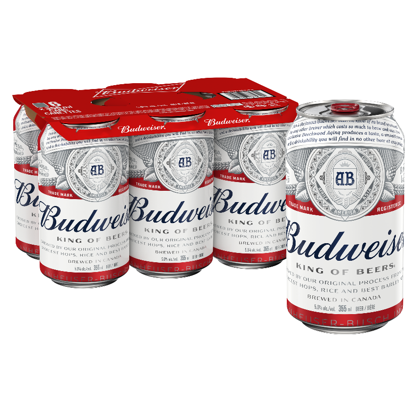 BUDWEISER 6 X Can 355 ml 