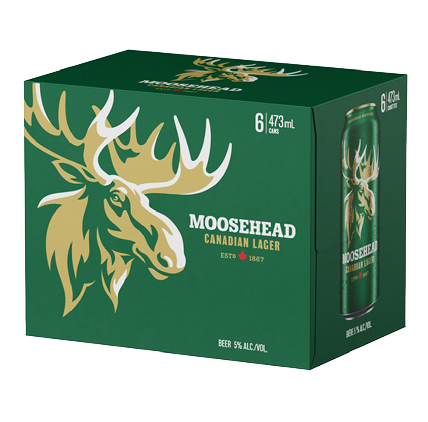 MOOSEHEAD LAGER 6 X Can 473 ml 