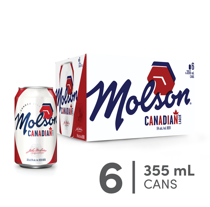 MOLSON CANADIAN 6 X Can 355 ml 