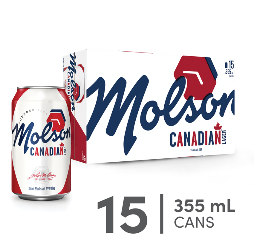 MOLSON CANADIAN 15 X Can 355 ml 
