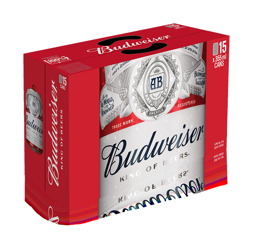 BUDWEISER 15 X Can 355 ml 