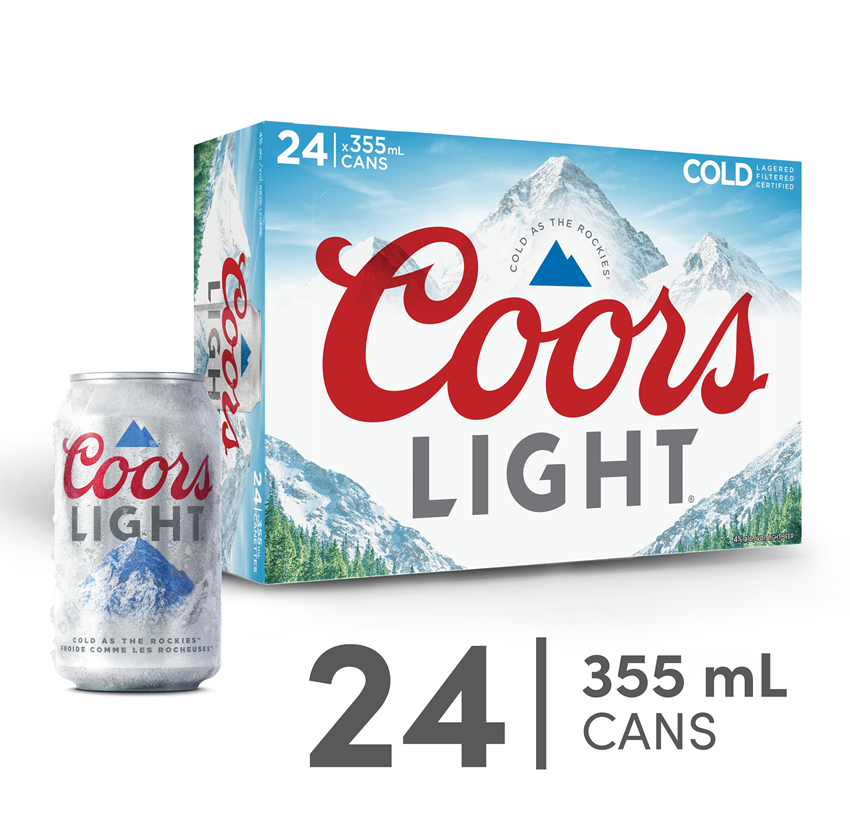 COORS LIGHT 24 X Can 355 ml 