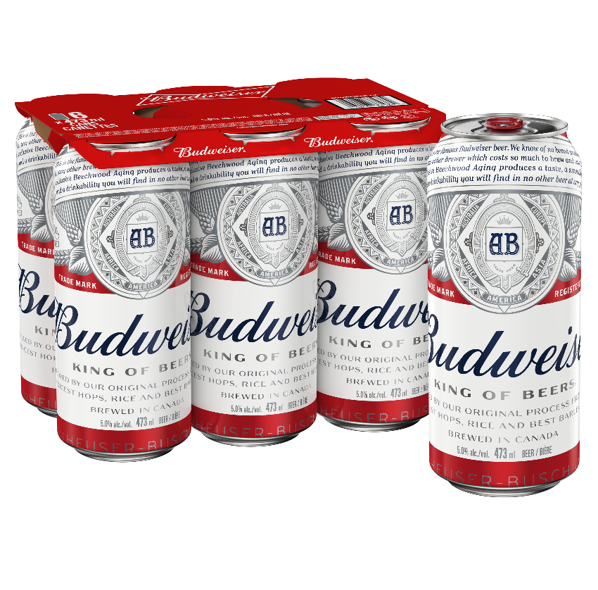 BUDWEISER 6 X Can 473 ml 