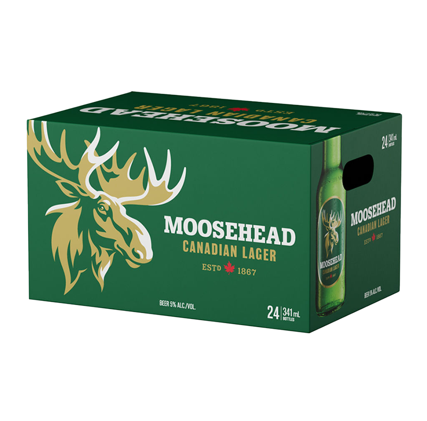MOOSEHEAD LAGER 24 X Bottle 341 ml 