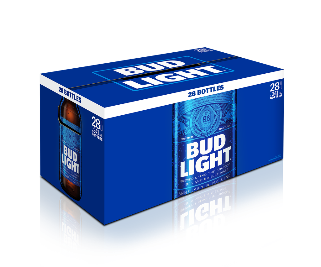 BUD LIGHT 28 X Bottle 341 ml 