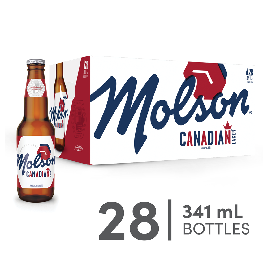 MOLSON CANADIAN 28 X Bottle 341 ml 