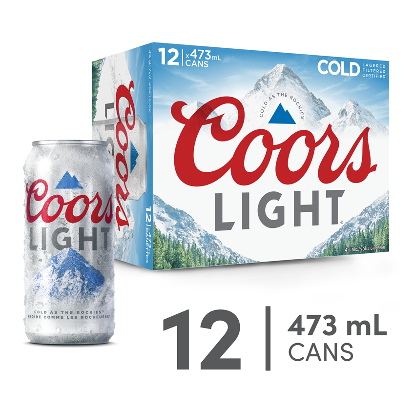 COORS LIGHT 12 X Can 473 ml 