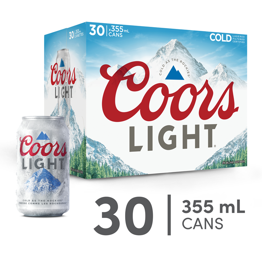 COORS LIGHT 30 X Can 355 ml 