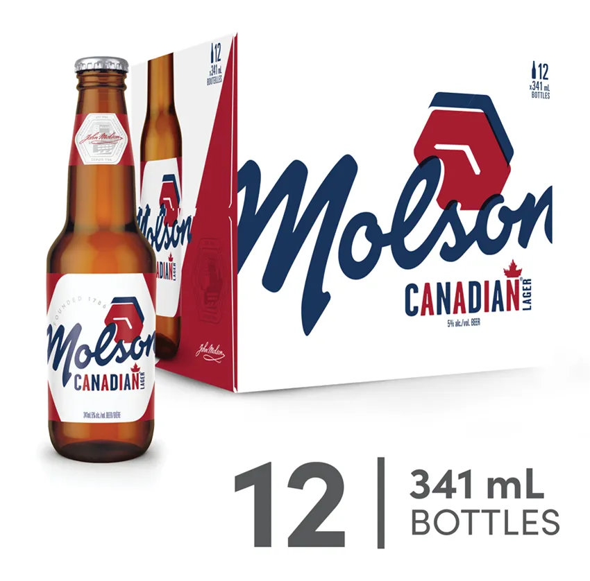 MOLSON CANADIAN 12 X Bottle 341 ml