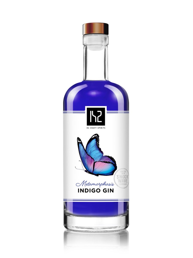 H2 Craft Spirits Metamorphosis Indigo Gin - 750 ml bottle