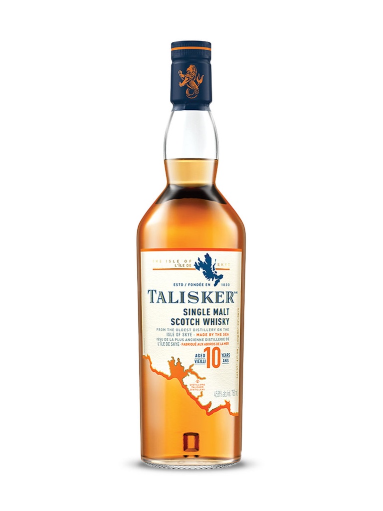 Talisker 10 Year Old Single Malt Scotch Whisky - 750 ml bottle
