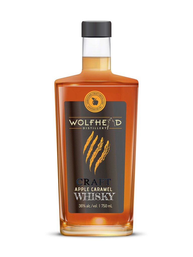 Wolfhead Apple Caramel Whisky - 750 ml bottle