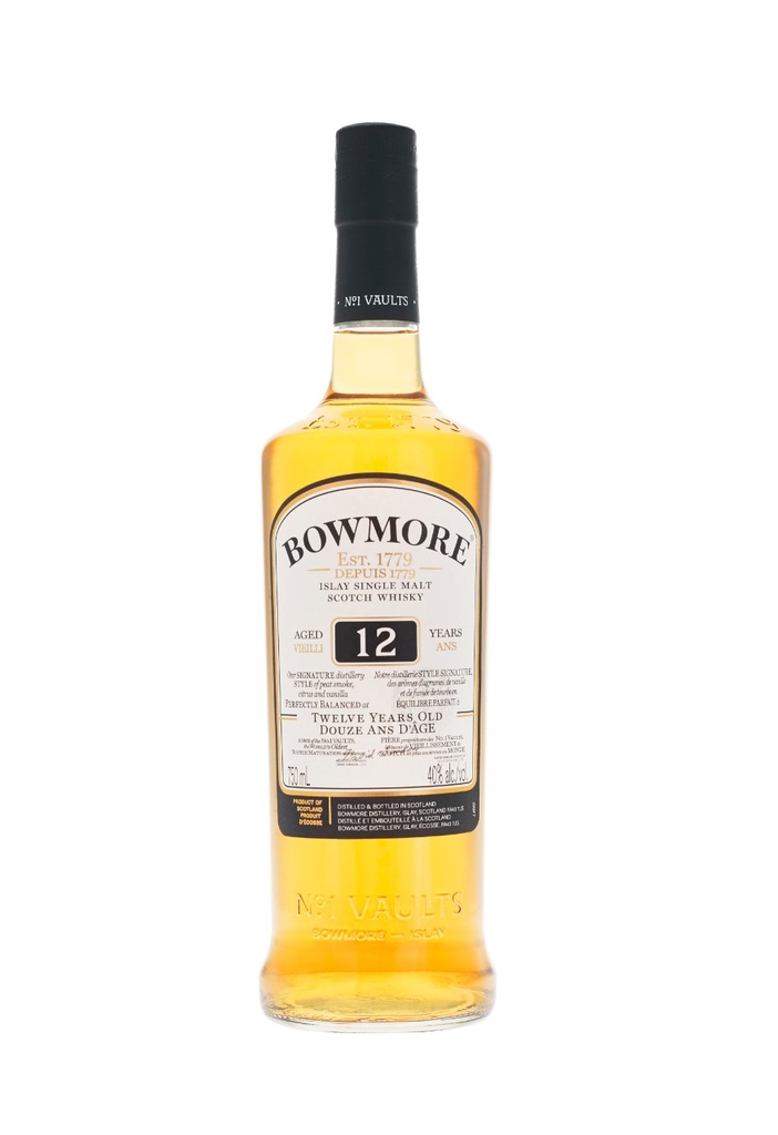 Bowmore 12 Year Old Islay Single Malt Scotch Whisky - 750 ml bottle
