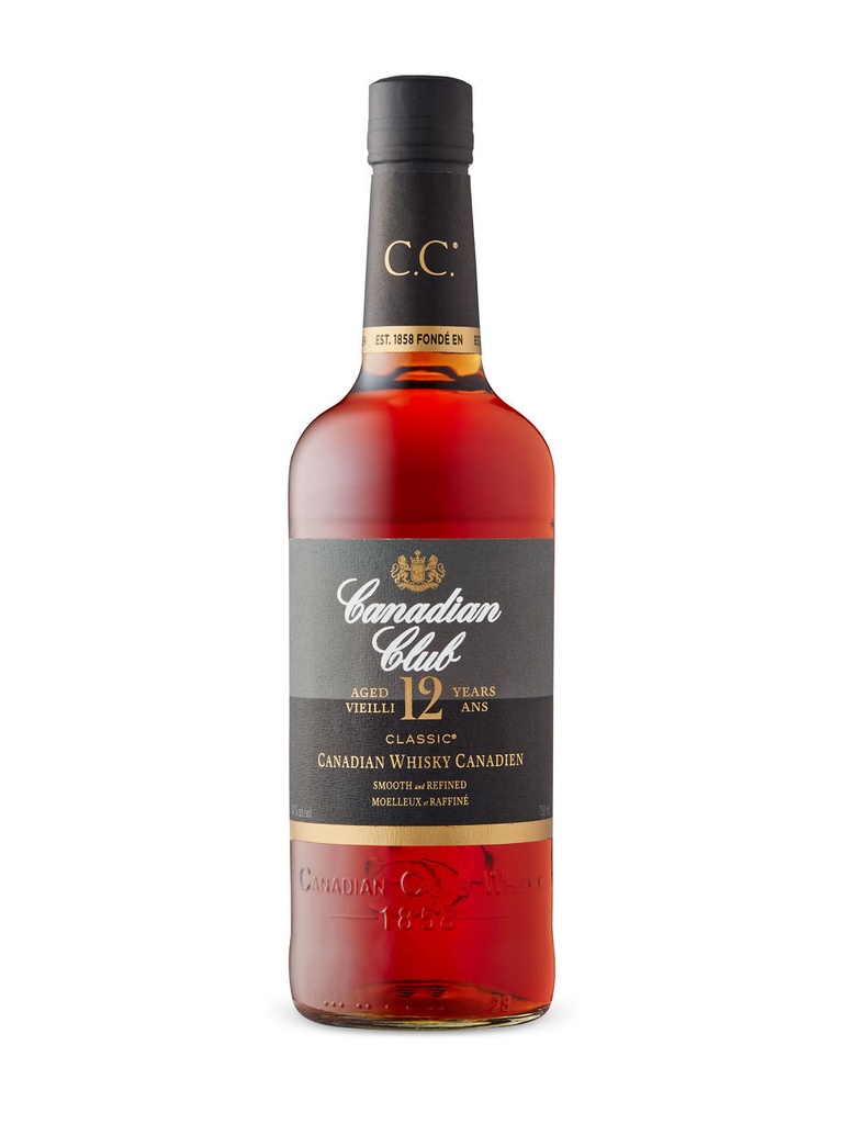 Canadian Club Classic 12 Year Old - 750 ml bottle