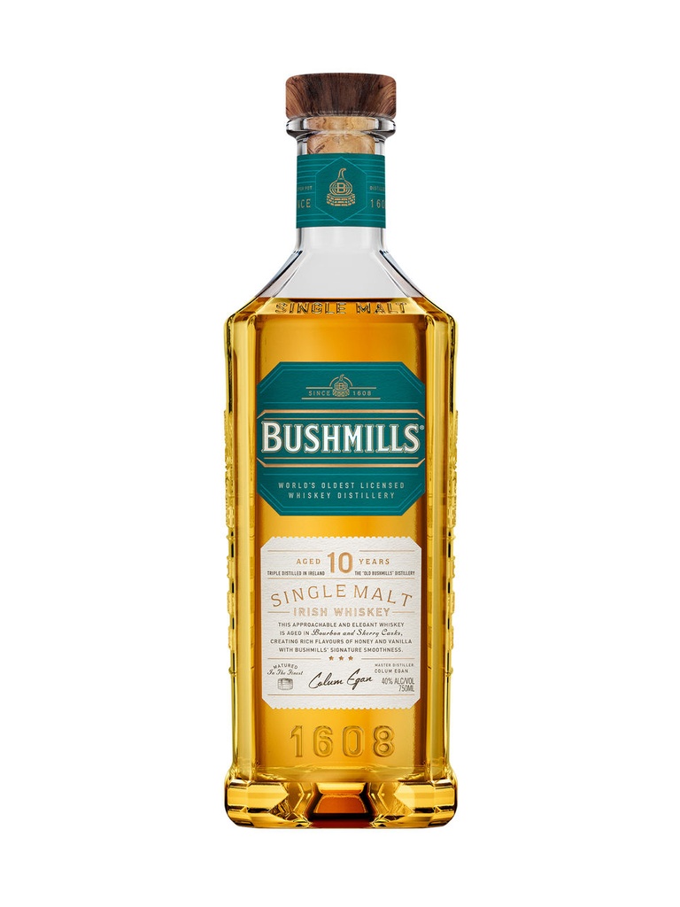 Bushmills Malt 10 Year Old Irish Whiskey - 750 ml bottle