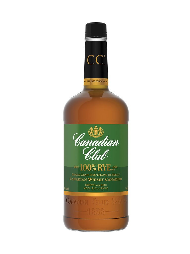 Canadian Club 100% Rye Whisky - 1140 ml bottle