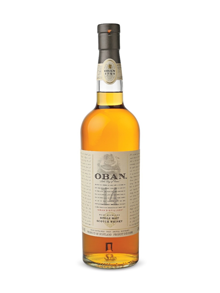 Oban 14 Year Old Single Malt Scotch Whisky - 750 ml bottle