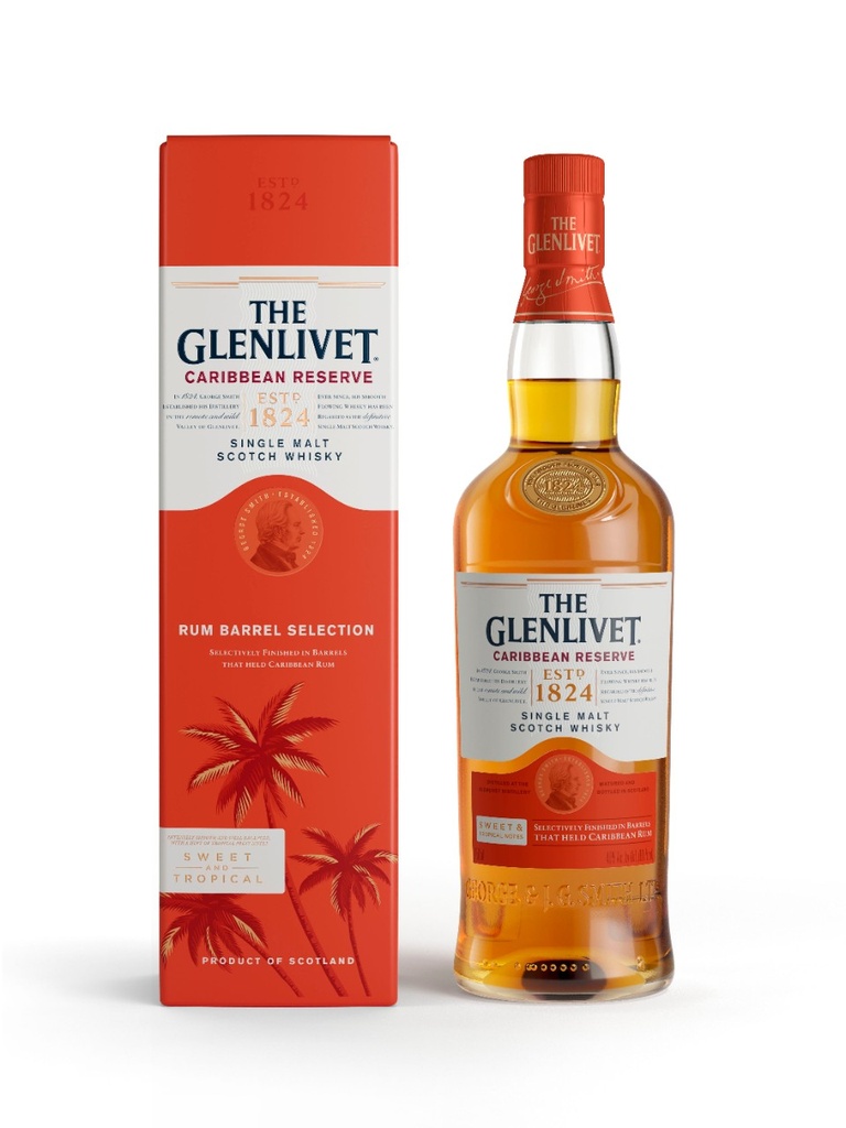 The Glenlivet Caribbean Reserve Single Malt Scotch - 750 ml bottle