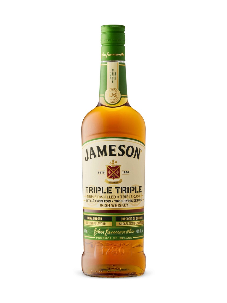 Jameson Triple Triple Irish Whiskey - 750 ml bottle