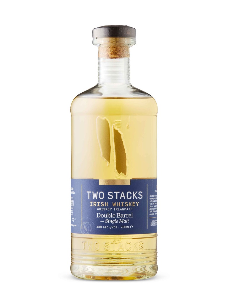 Two Stacks Irish Whiskey Double Barrel Single Malt - 700 ml bottle