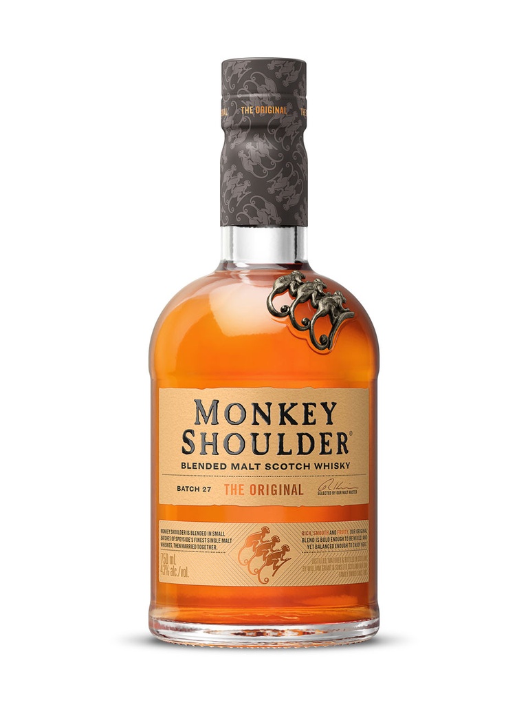 Monkey Shoulder Blended Malt Scotch Whisky - 750 ml bottle
