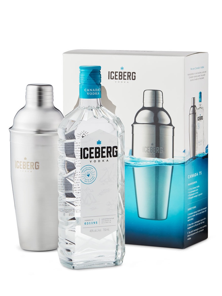 Iceberg Vodka Giftpack With Shaker - 750 ml bottle