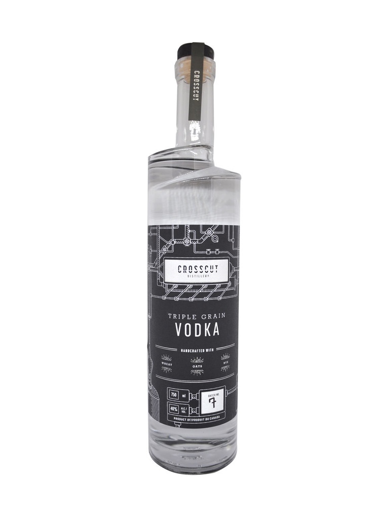 Crosscut Distillery Triple Grain Vodka - 750 ml bottle