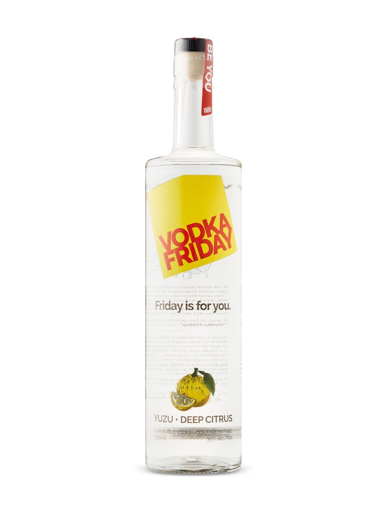 Vodka Friday Yuzu Deep Citrus Flavoured Vodka - 750 ml bottle