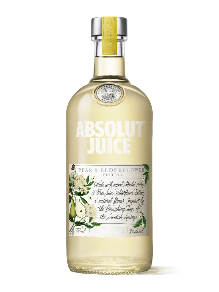 Absolut Juice Pear And Elderflower - 750 ml bottle