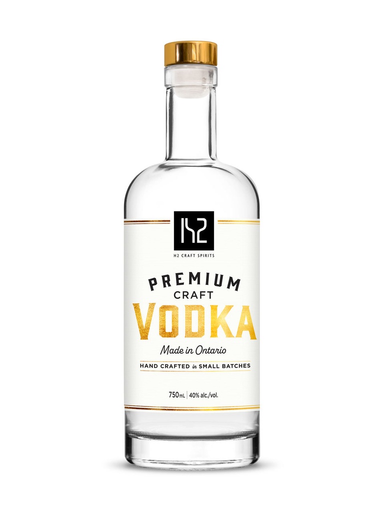 H2 Craft Vodka - 750 ml bottle