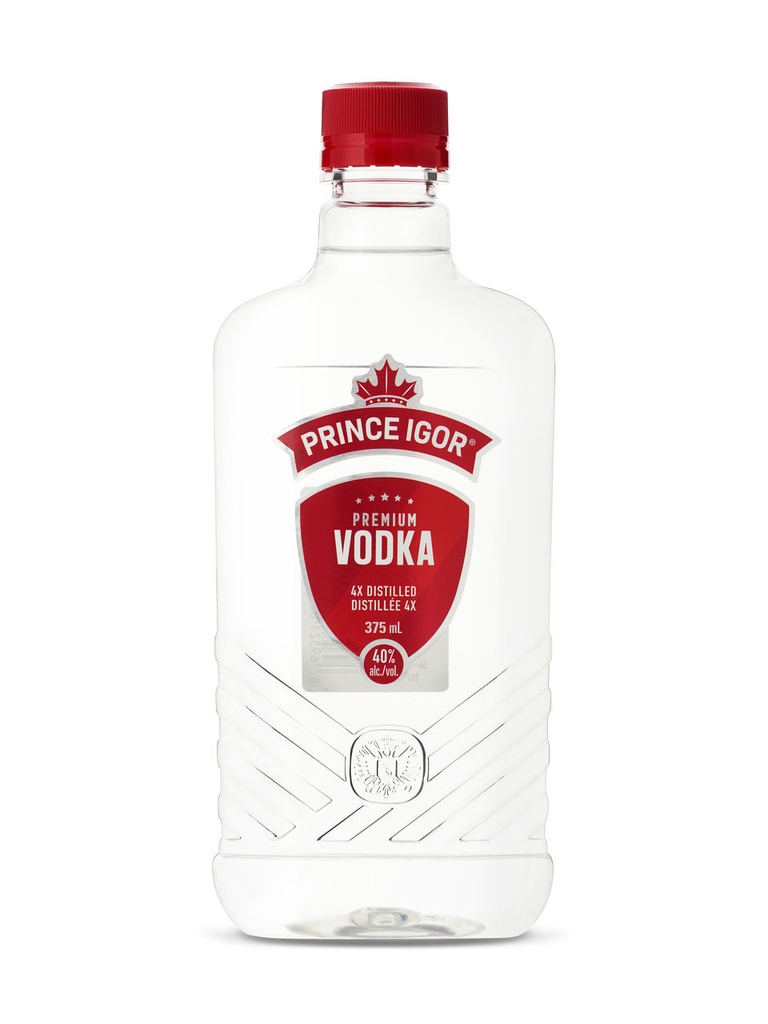Prince Igor Vodka (PET) - 375 ml bottle