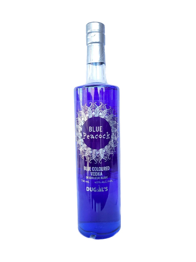 Dugal's Blue Peacock Vodka - 750 ml bottle