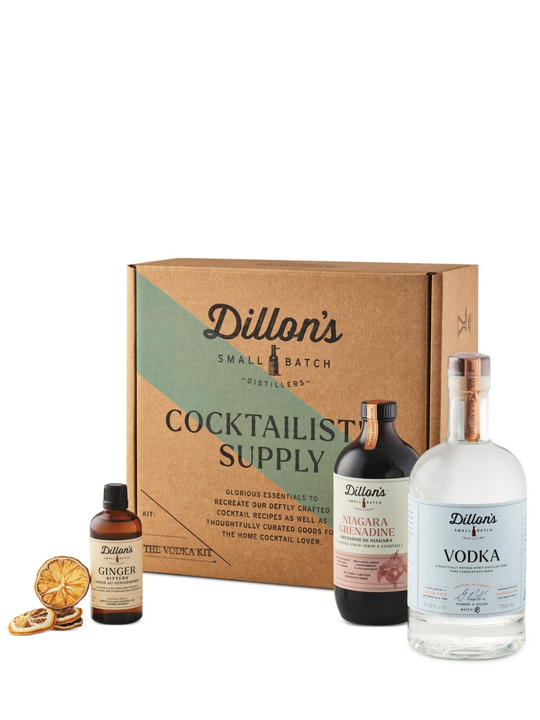 Dillon's Rye Vodka Cocktail Kit - 3 x 283 ml gift