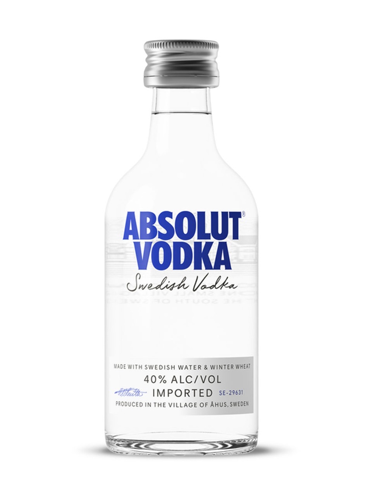 Absolut Vodka - 50 ml bottle