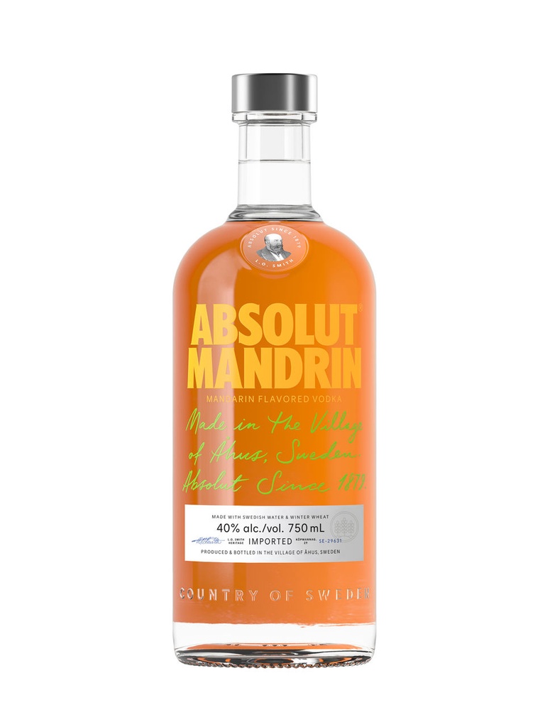 Absolut Mandrin Vodka - 750 ml bottle