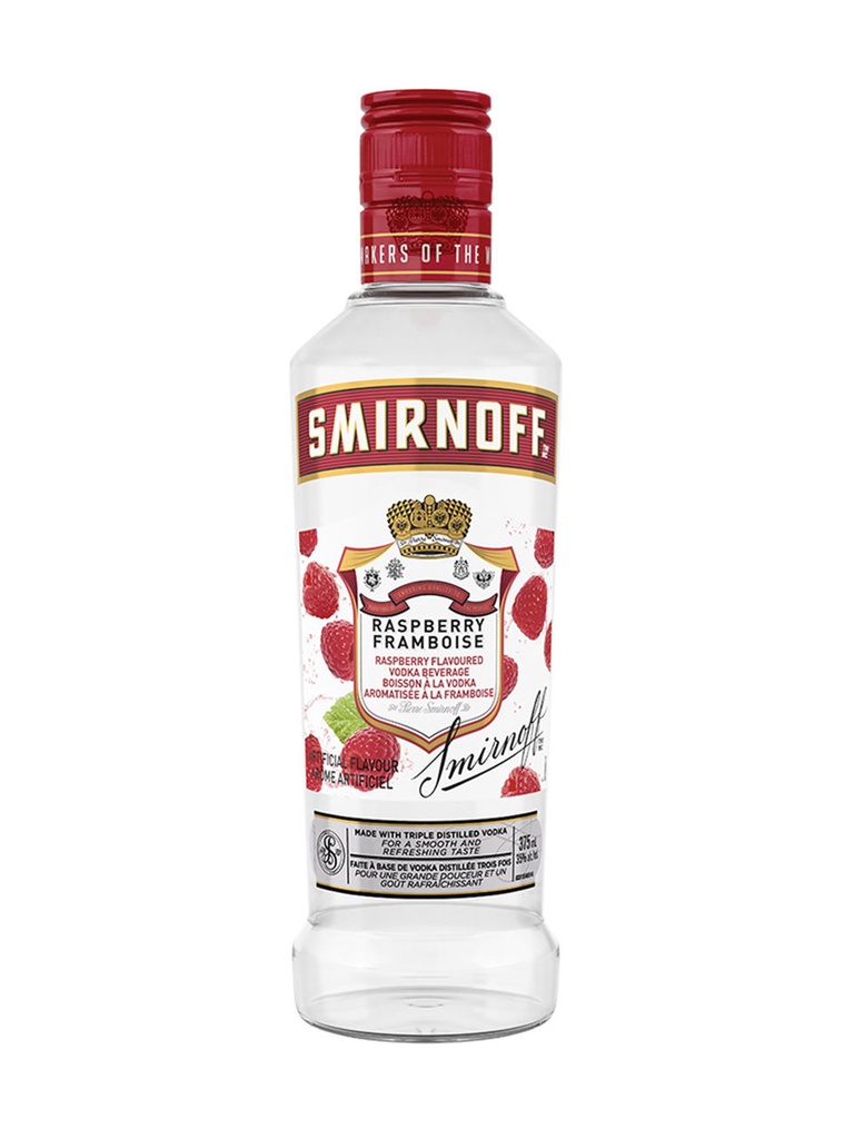 Smirnoff Raspberry Flavoured Vodka - 375 ml bottle