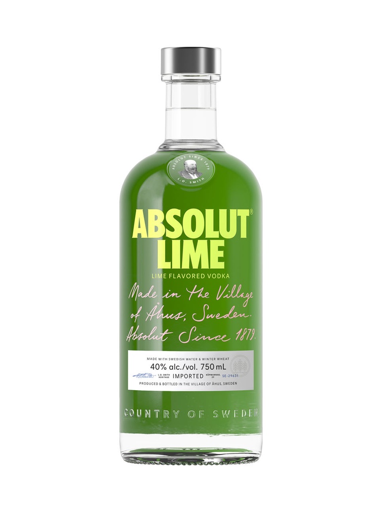 Absolut Lime Vodka - 750 ml bottle