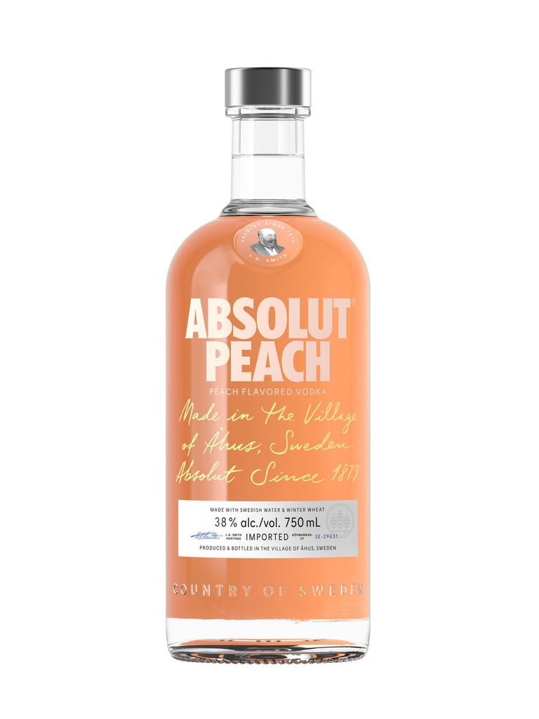 Absolut Peach Vodka - 750 ml bottle