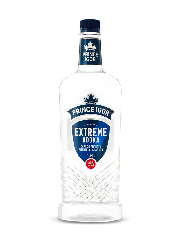 Prince Igor Extreme Vodka (PET) - 1140 ml bottle