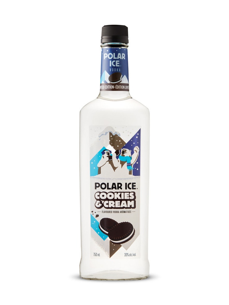 Polar Ice Cookies & Cream - 750 ml bottle