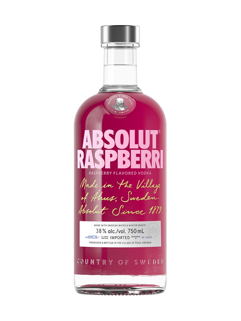 Absolut Raspberri Vodka - 750 ml bottle