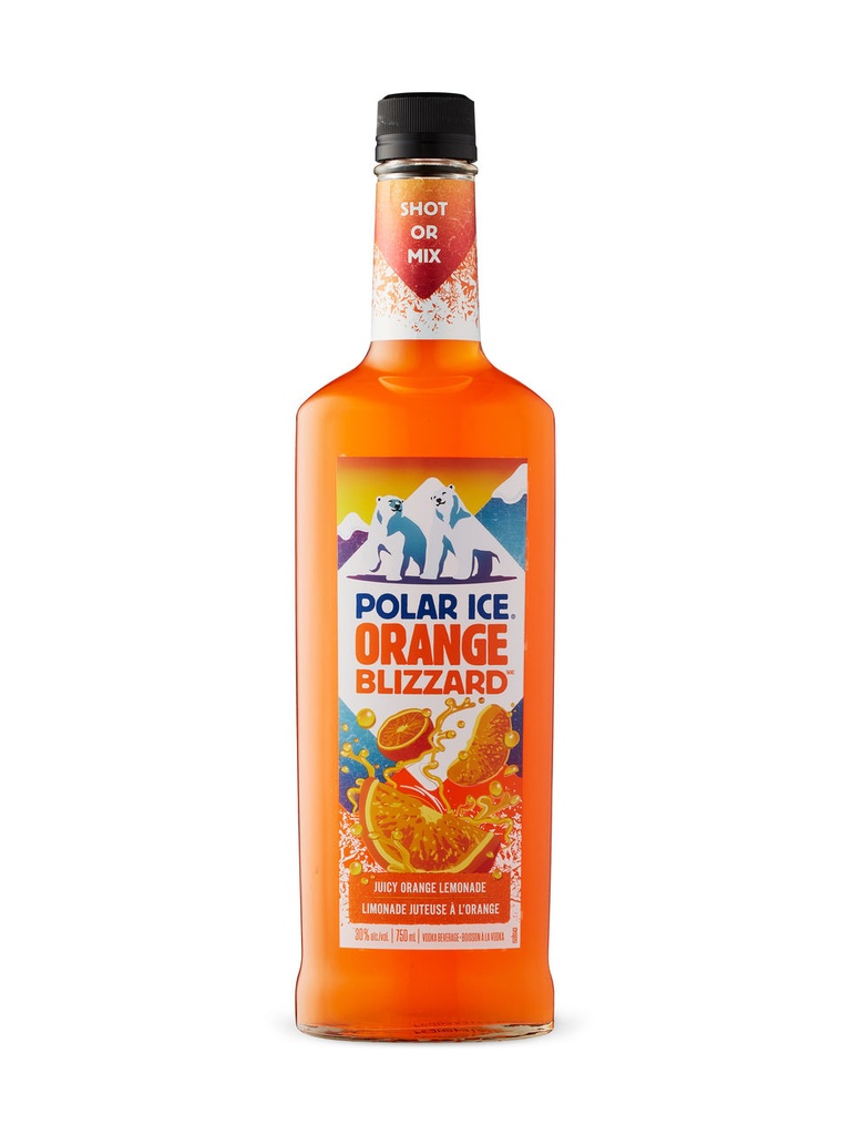 Polar Ice Orange Blizzard Flavoured Vodka - 750 ml bottle