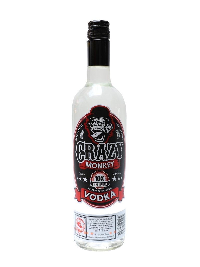 Crazy Monkey Vodka - 750 ml bottle
